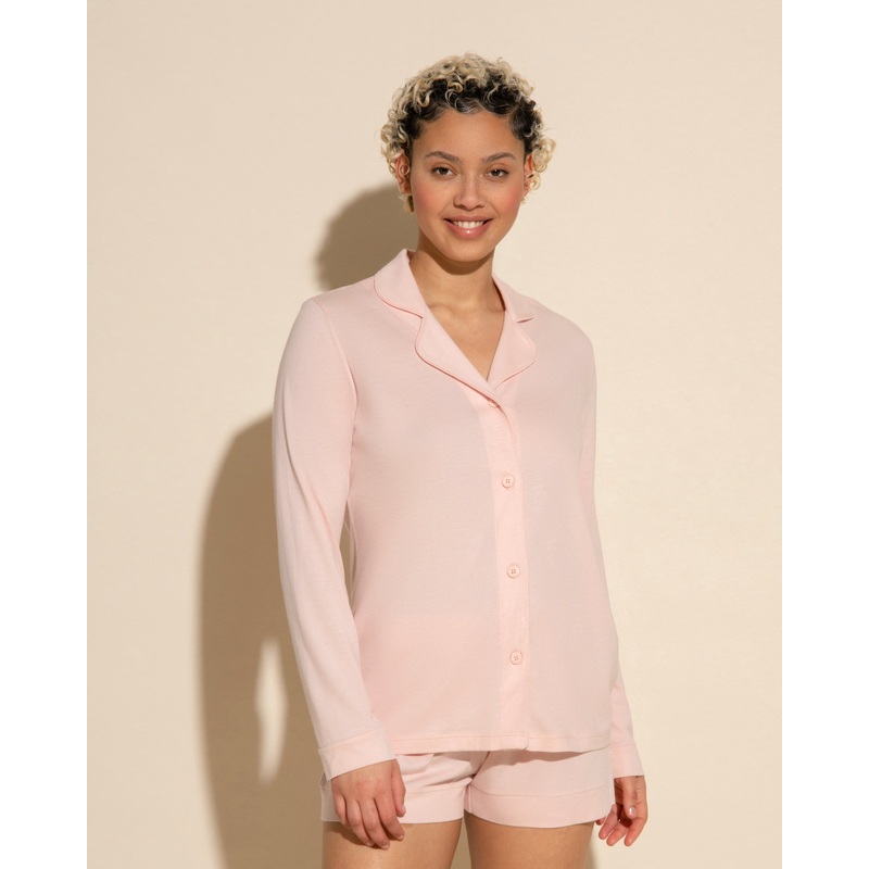 Pigiama Con Top A Maniche Lunghe E Boxer Pink Lilly/Pink Lilly XS