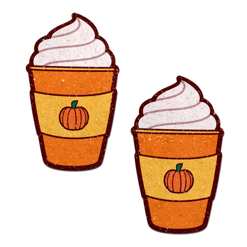 Pumpkin Spice Latte Breast Pasties Nipple Covers by Pastease
