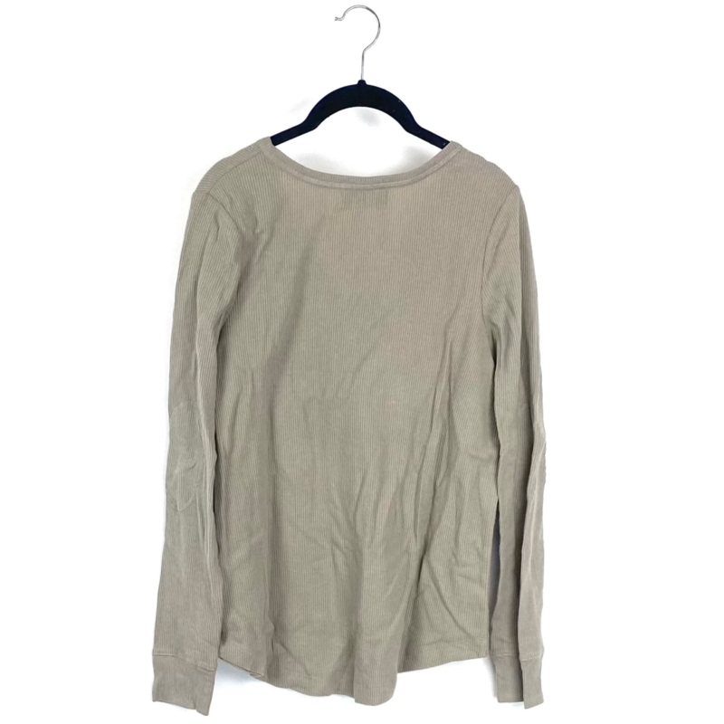 Tan Knit Long Sleeve Top – Small