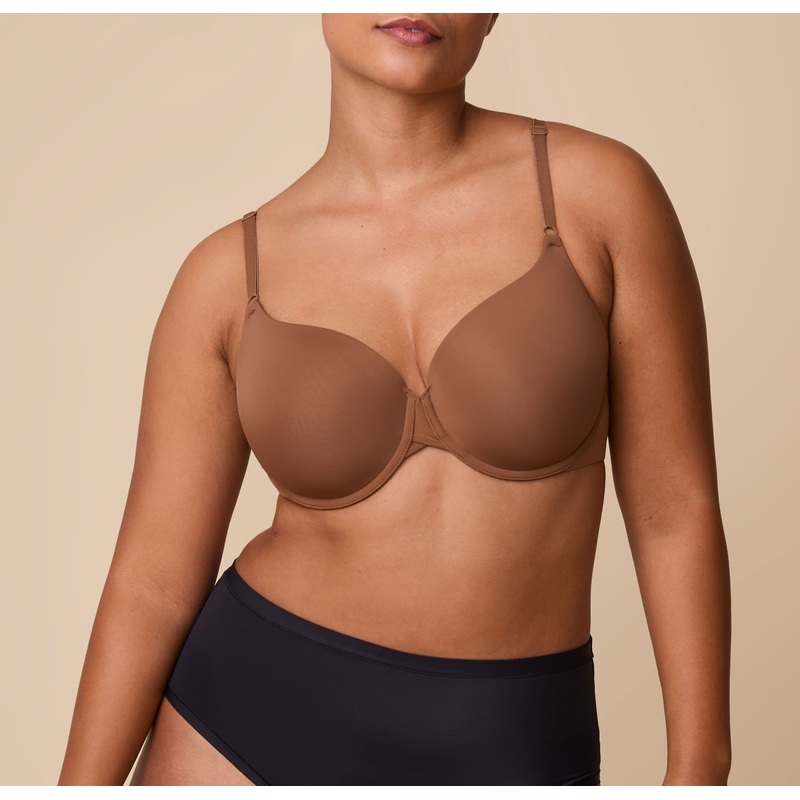 Base T-Shirt Bra – Brown Brown 32 A