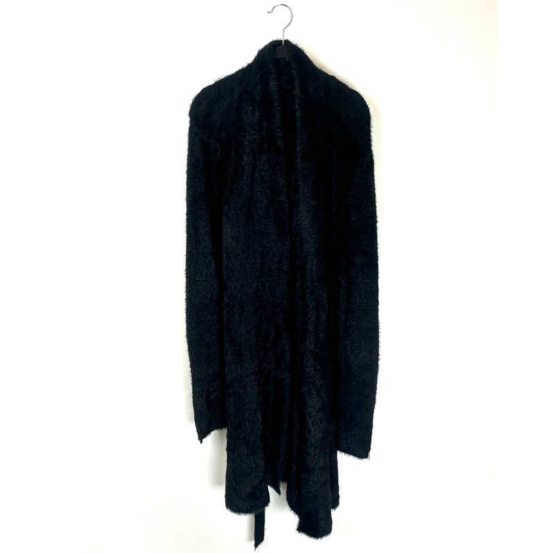 Black Plush Cardigan- 6/8