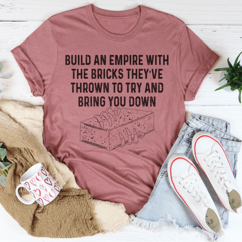 Build An Empire Tee Mauve S