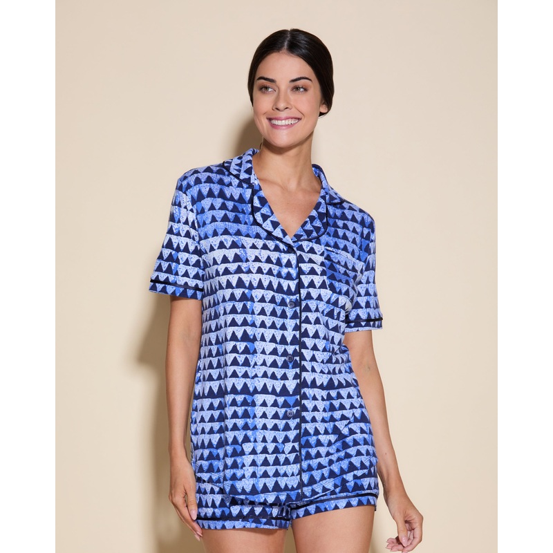Ensemble Pyjama Haut  Manches Courtes Et Boxer Mini Jazzy Jeff XS