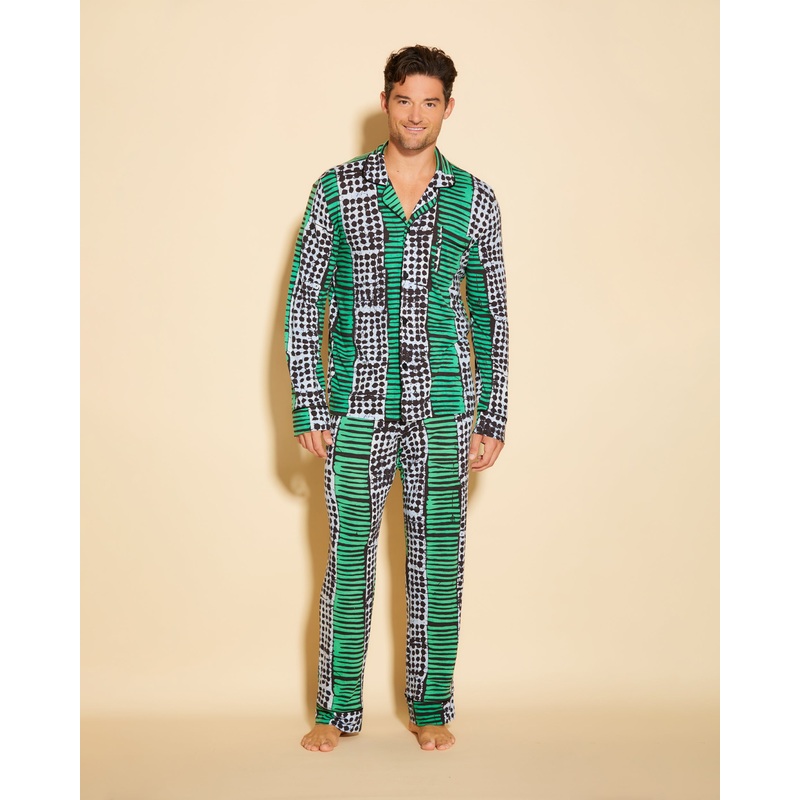 Pigiama Classico Da Uomo Con Top  Maniche Lunghe E Pantaloni Aggie S