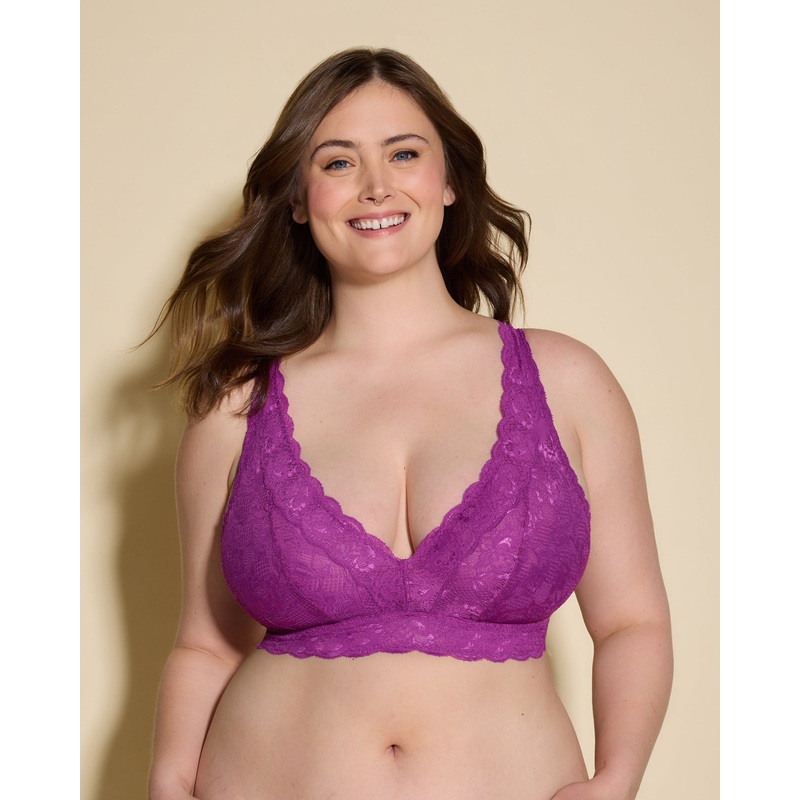 Super Curvy Plungie Longline Bralette Swiss Beet XS