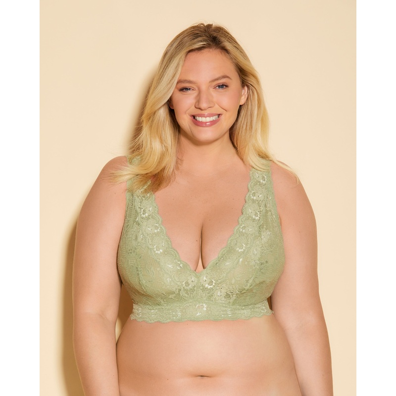 Ultra Curvy Longline-Bralette Plungie Nile Mist XS