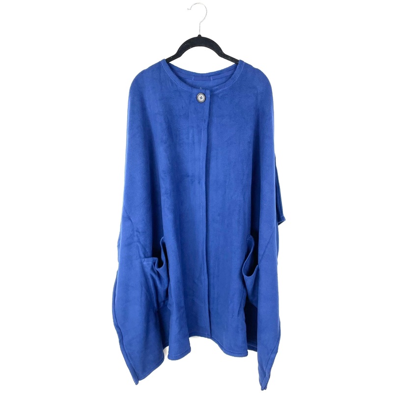 Blue Poncho – Extra Large/1X