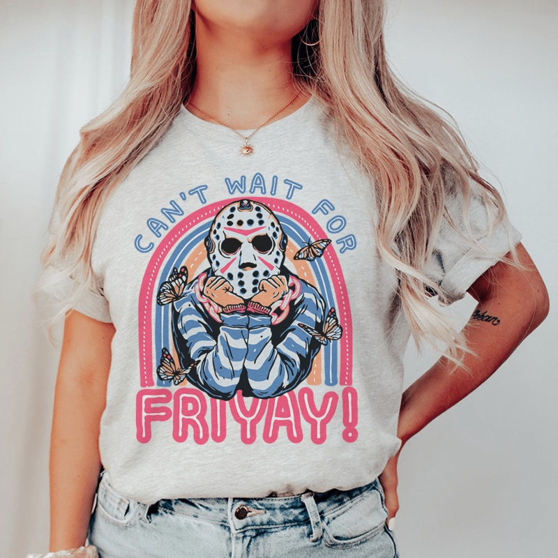 Can’t Wait For Friyay Tee Athletic Heather S