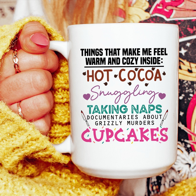 Cozy And Warm Ceramic Mug 15 oz White One Size