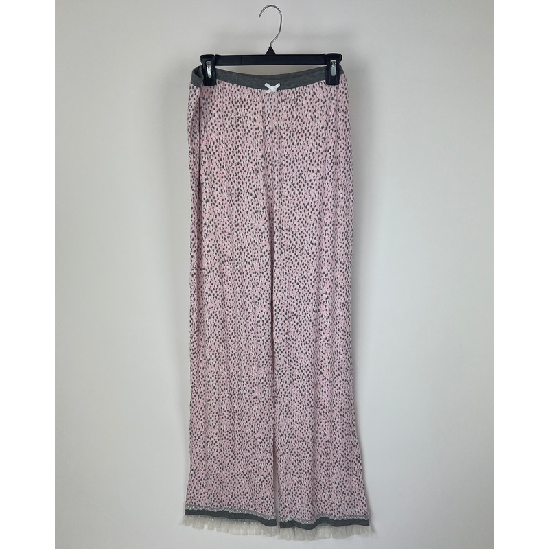 Light Pink Polka Dot Pajama Pants – 1X