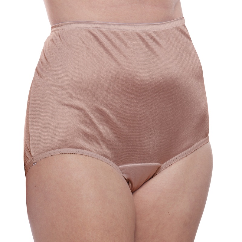 Nylon Brief Panty (Style 331/Plain Jane) 4 Pack in Mocha 6