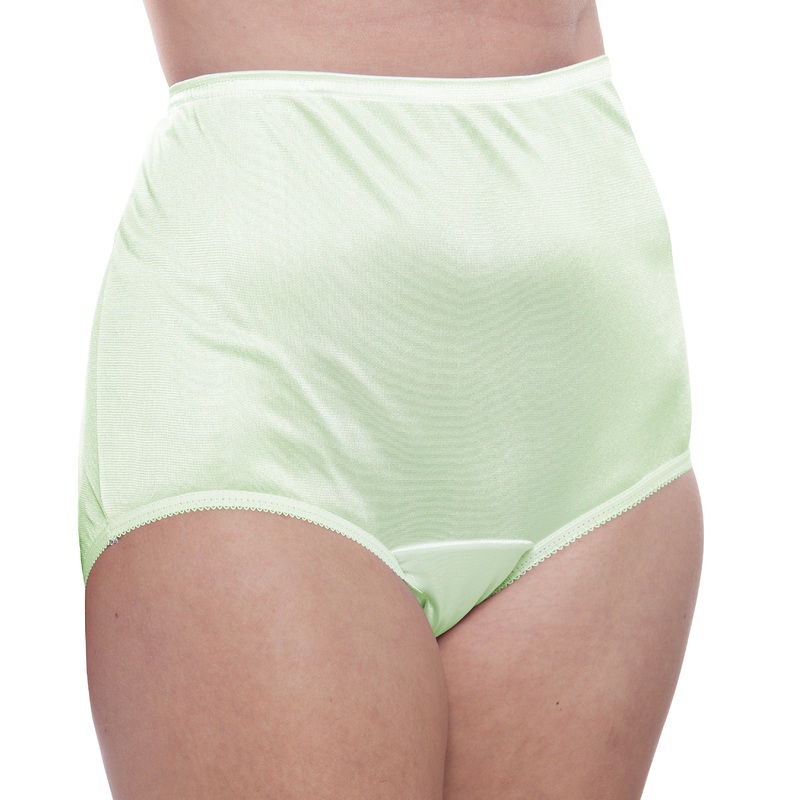 Nylon Brief Panty (Style 331/Plain Jane) 4 Pack in Seafoam Green 6