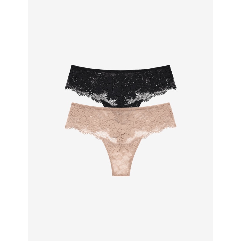 All Day Lace Thong 2 Pack