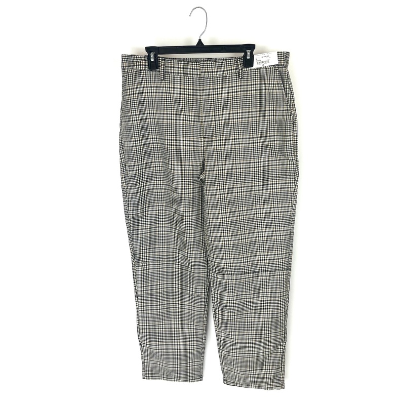 Black and Brown Plaid Pants – Size 12/14