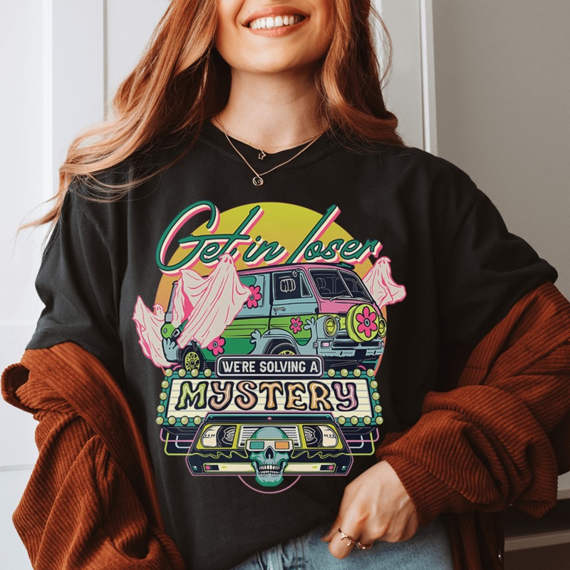 Get In Loser Tee Black S