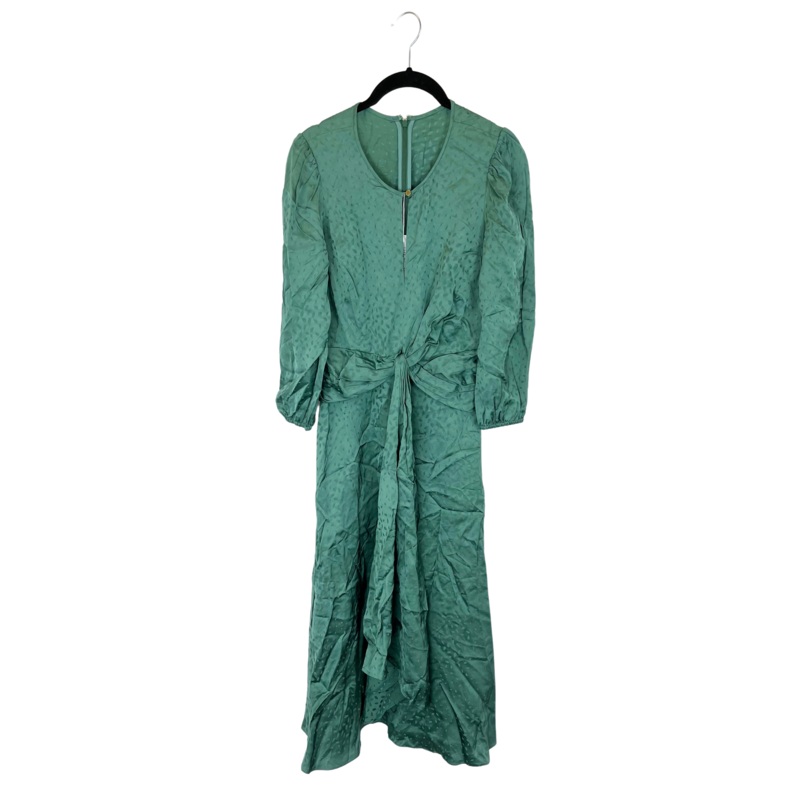 Green Printed Midi Dress – Size 4/6