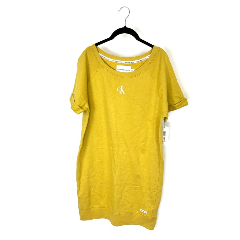 Pale Yellow T-Shirt Dress – Small