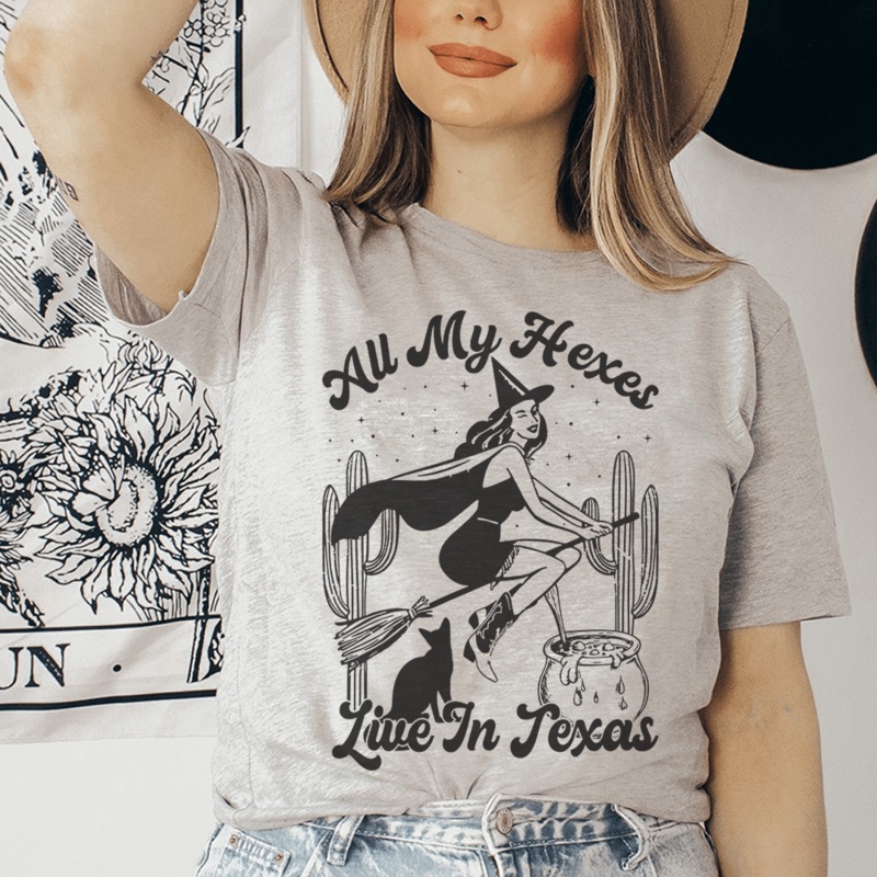 All My Hexes Live In Texas Tee Athletic Heather S