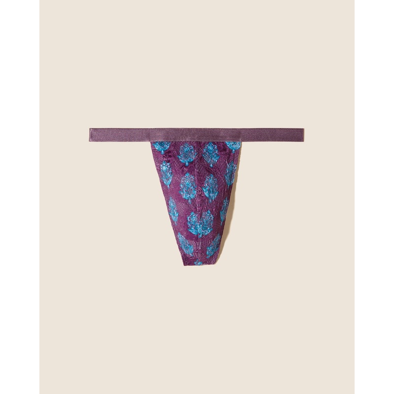 Italienischer Tanga Himalayan Floral Medallion S