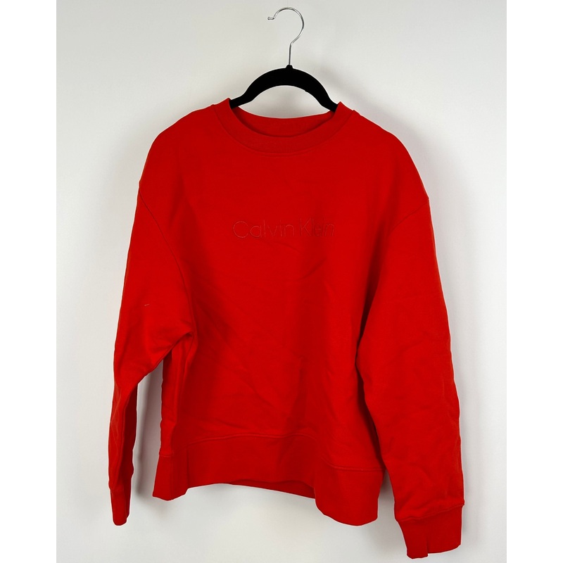 Orange Logo Crew Neck – Small