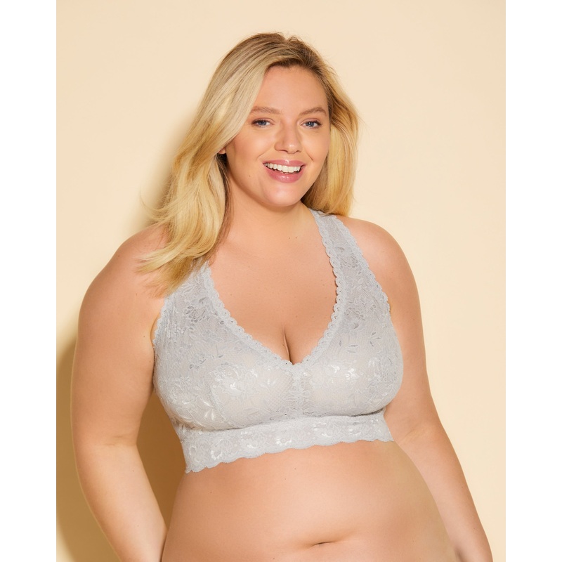 Ultra Curvy Racie Racerback Bralette Varanasi Gray XS