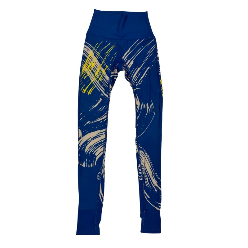 Blue Abstract Design Leggings – Size 000 and 00 Extra Small/Small (Size 000)