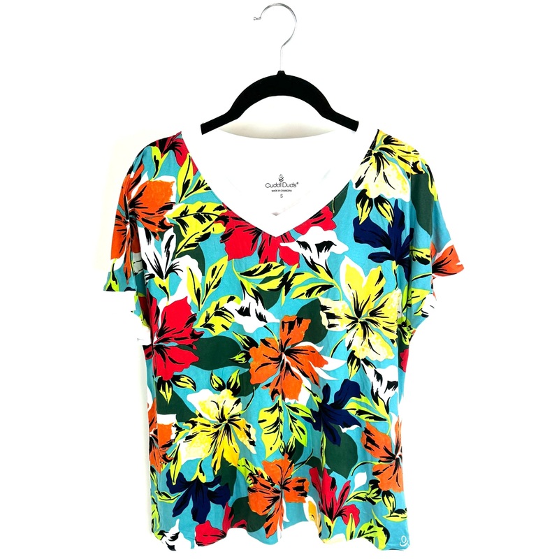 Floral Print T-Shirt – Size 6-8