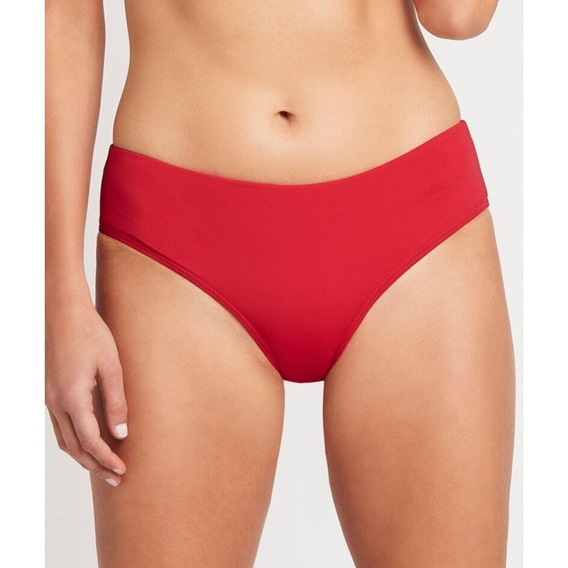 Sea Level Eco Essentials Mid Bikini Brief – Red 4