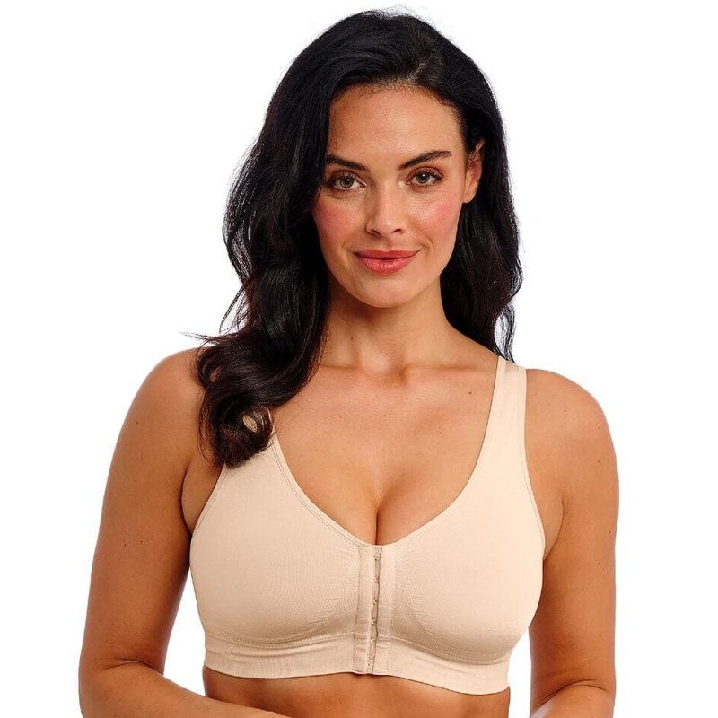 Wacoal B-Smooth Front-Closure Wire-free Bralette – Nude M