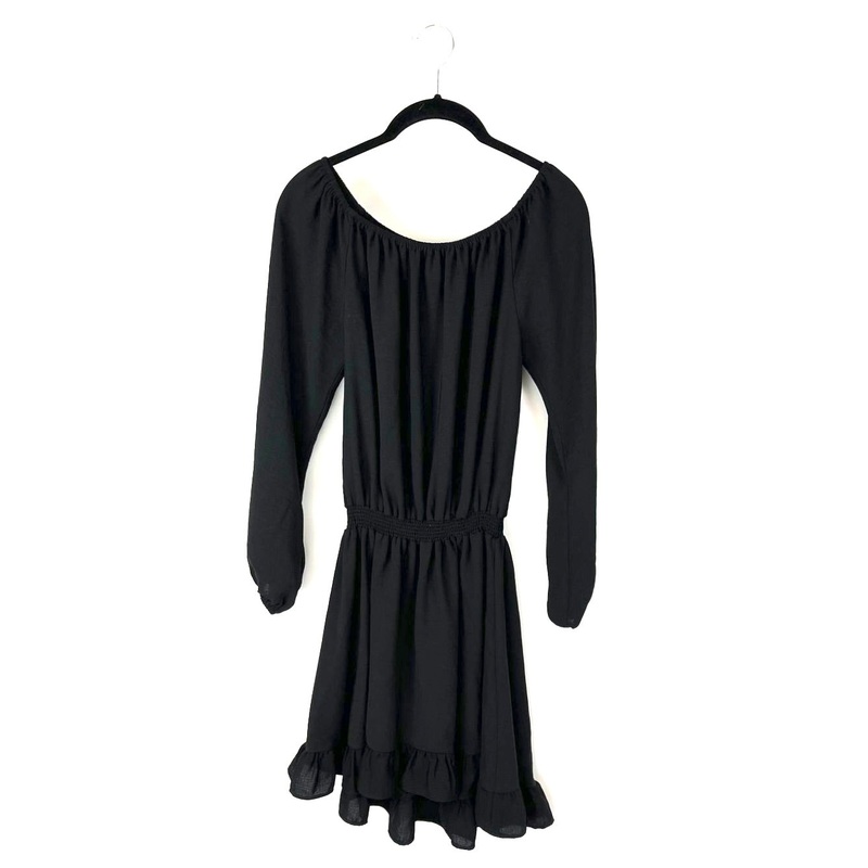 Black Off-The-Shoulder Dress – Size 4/6