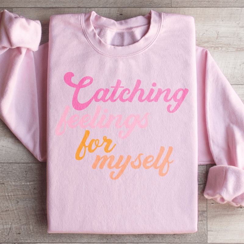Catching Feelings Sweatshirt Sand S