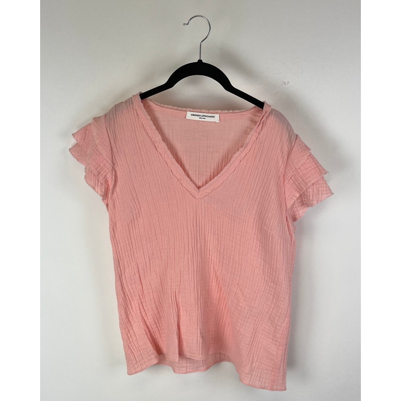 Pink V-Neck Top – Size 4-6