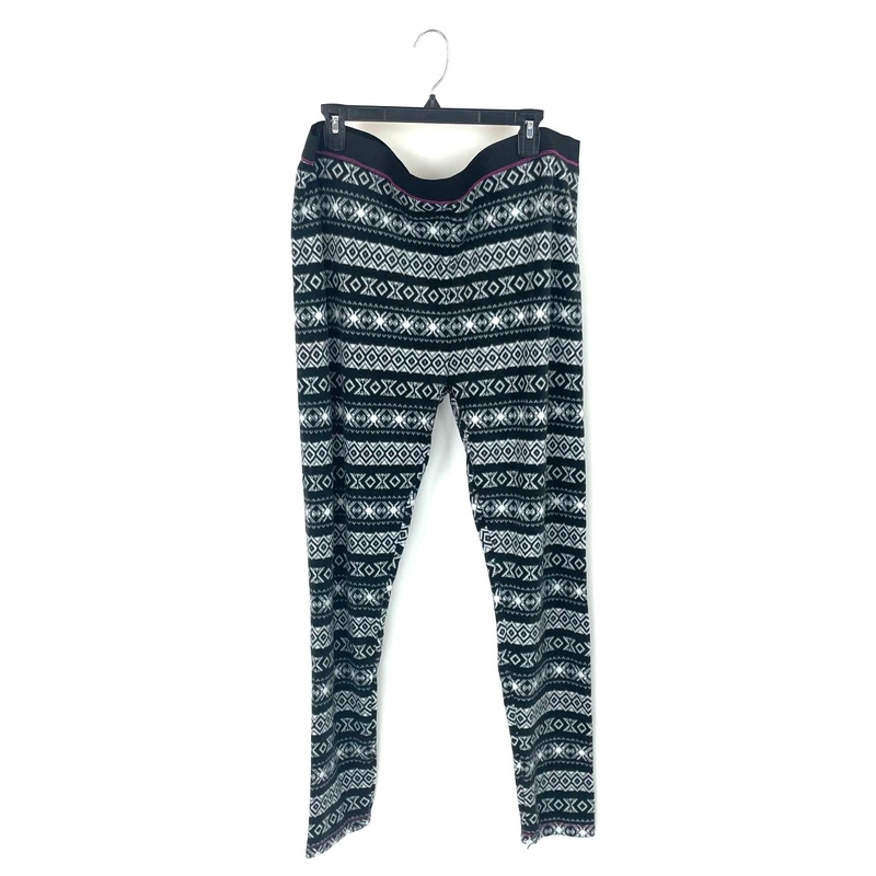 Black And White Fleece Lounge Pants – 3X