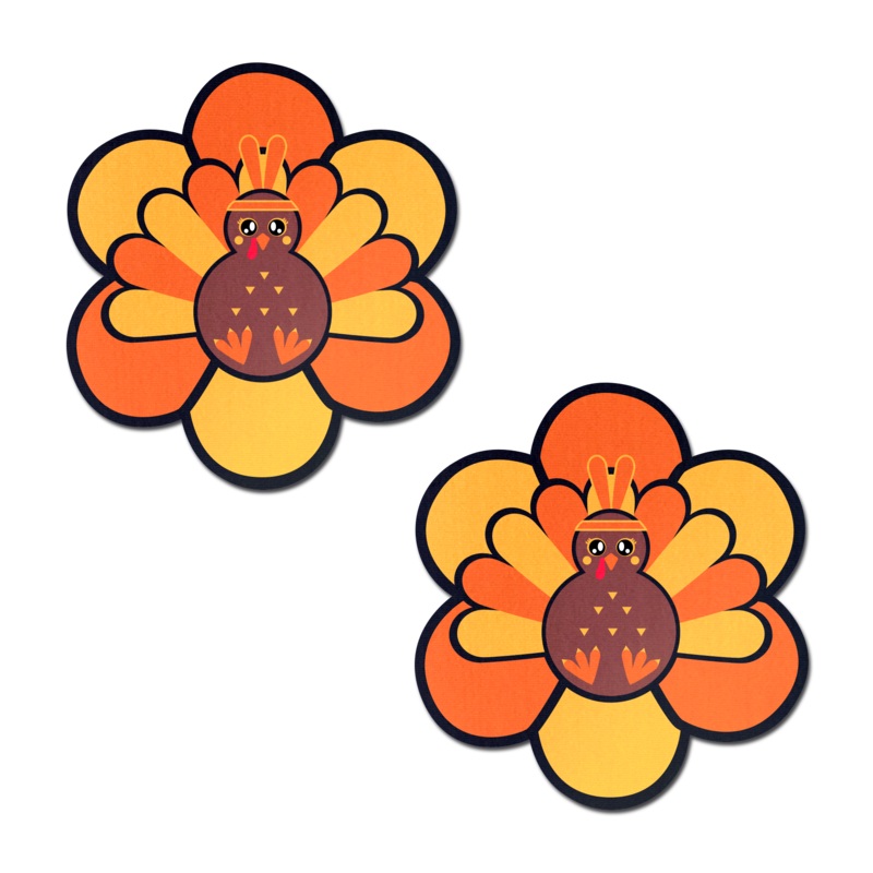 Daisy: Thanksgiving Kawaii Fall Turkey Nipple Pasties by Pastease