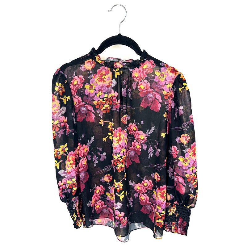 Sheer Floral Blouse – Size 4/6