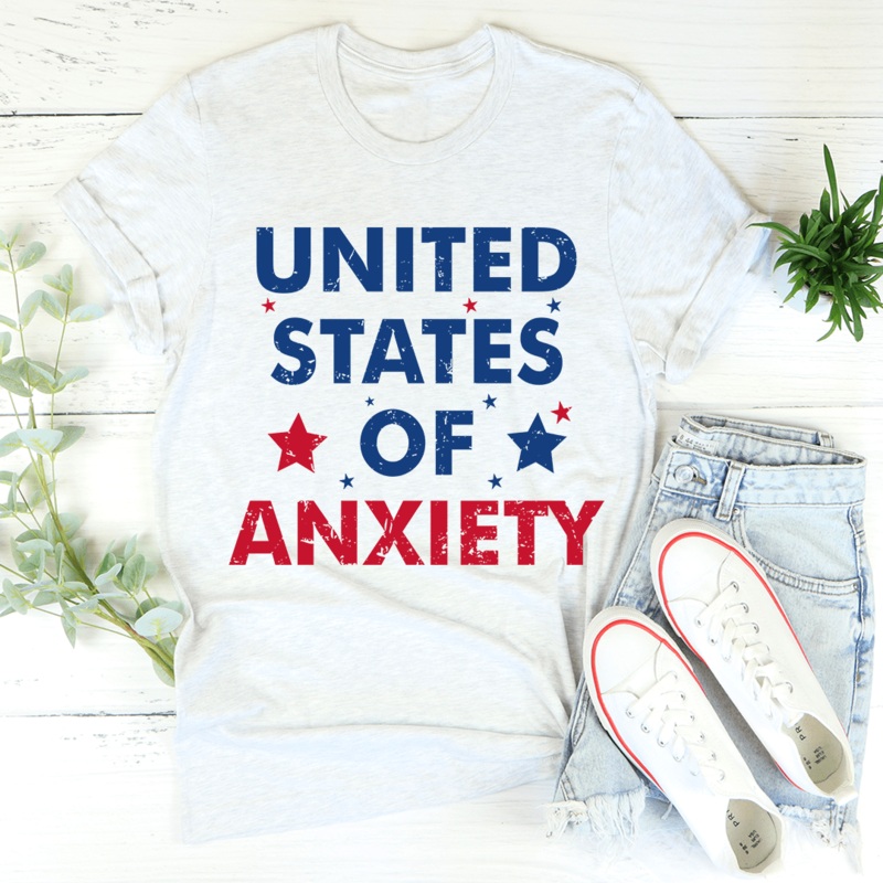 United States Of Anxiety Tee Ash S