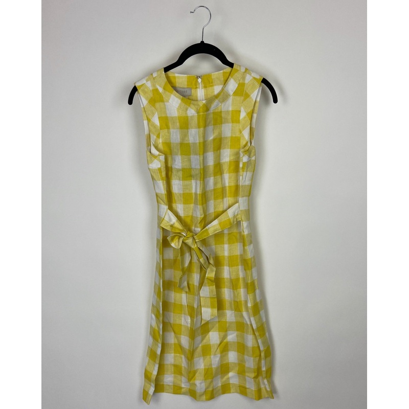 Yellow And White Gingham Dress – Size 4