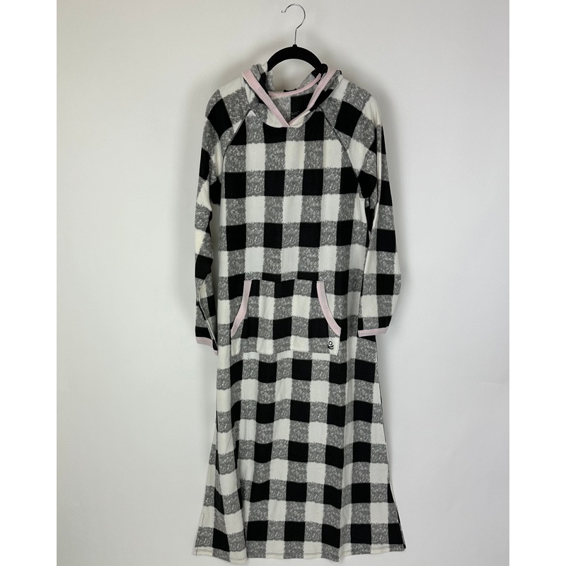 Black And White Plaid Lounge Dress – Size 6/8 Small (size 6/8)