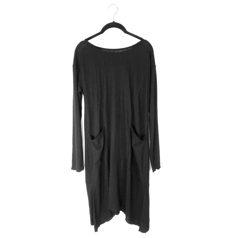 Black Ribbed Dress – Small and Medium Small