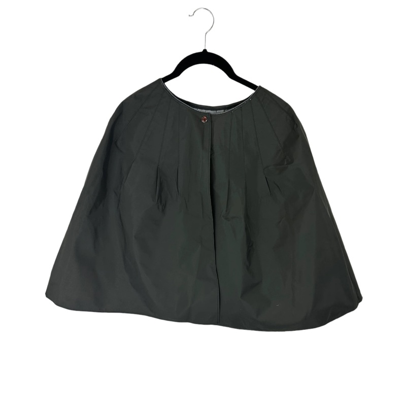 Dark Gray Cropped Rain Poncho – Size 0-4 and Size 14-16 Small (Size 0-4)