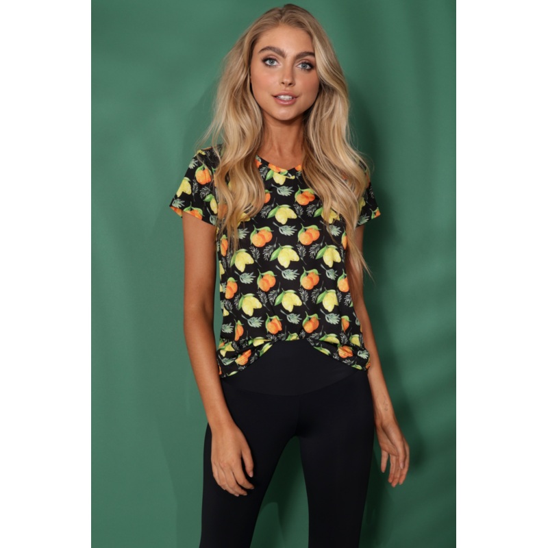 VALERIA FRUIT PRINT Activewear T-Shirt S