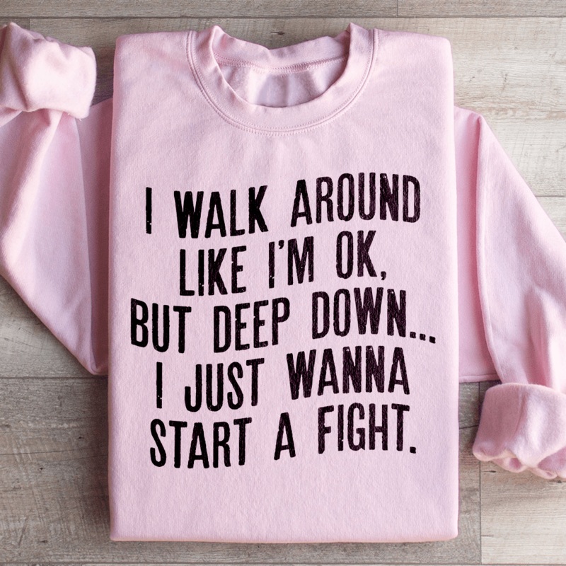 Walk Around Like I’m Ok Sweatshirt Black S