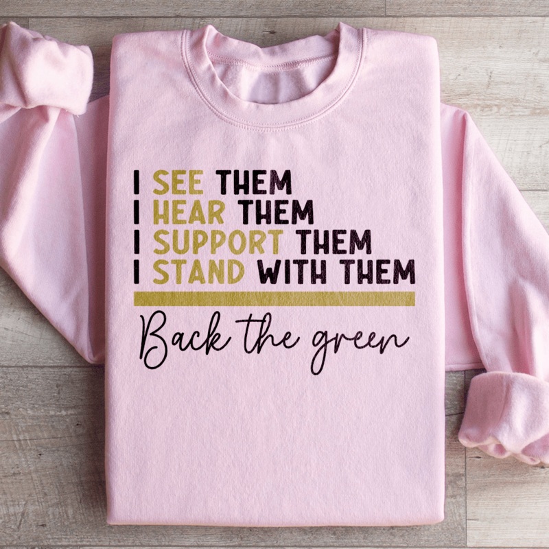 Back The Green Sweatshirt Black S