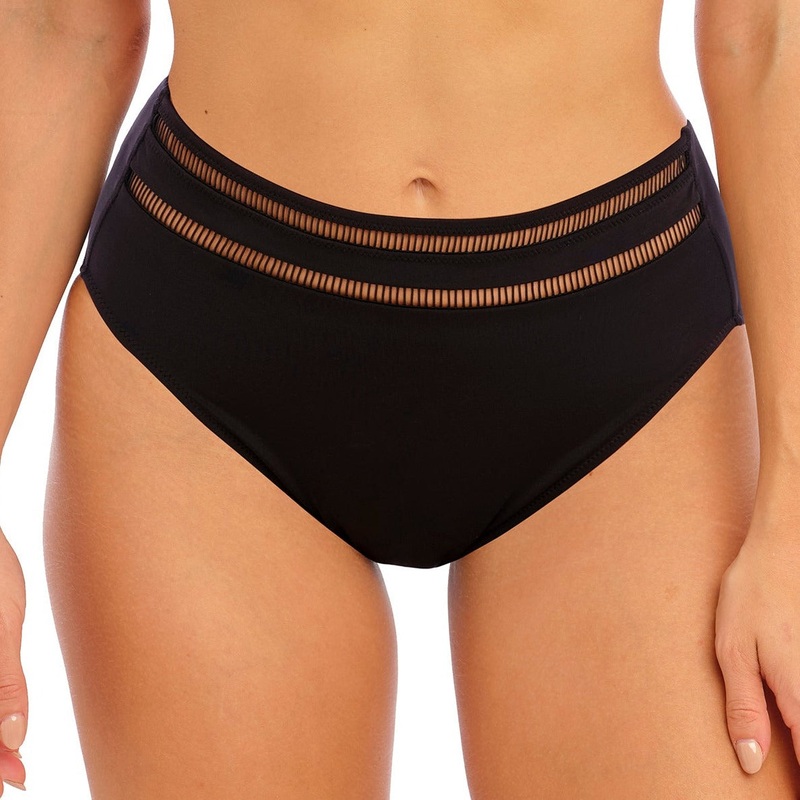 East Hampton Black High Waist Bikini Brief – FS502878 – Black BLACK S
