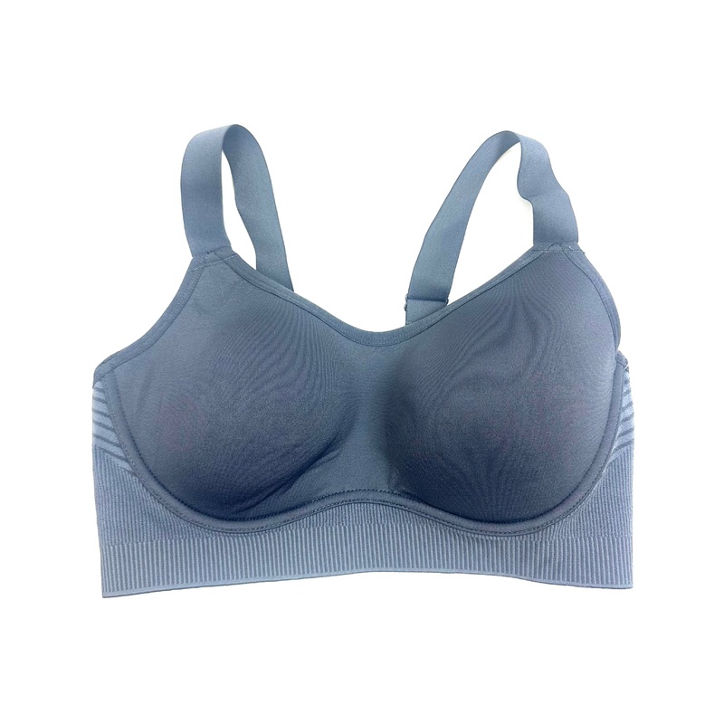 Slate Grey Padded Sports Bra – 34D