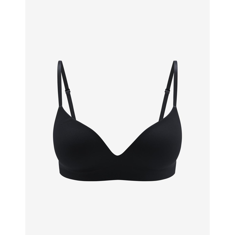 Zero Edge Wireless Push-Up Bra black 30B