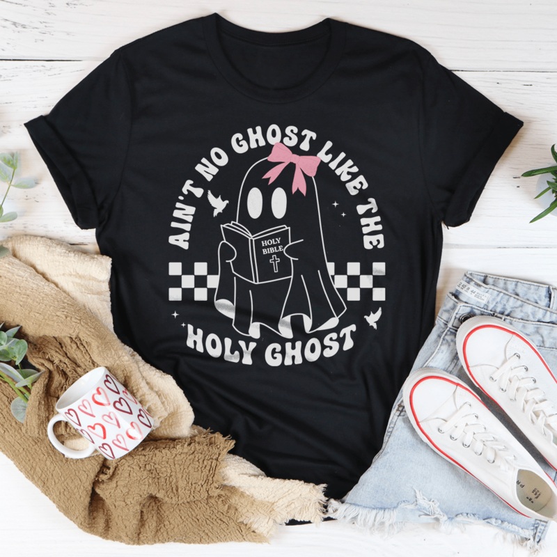 Ain’t No Ghost Like The Holy Ghost Tee Black Heather S
