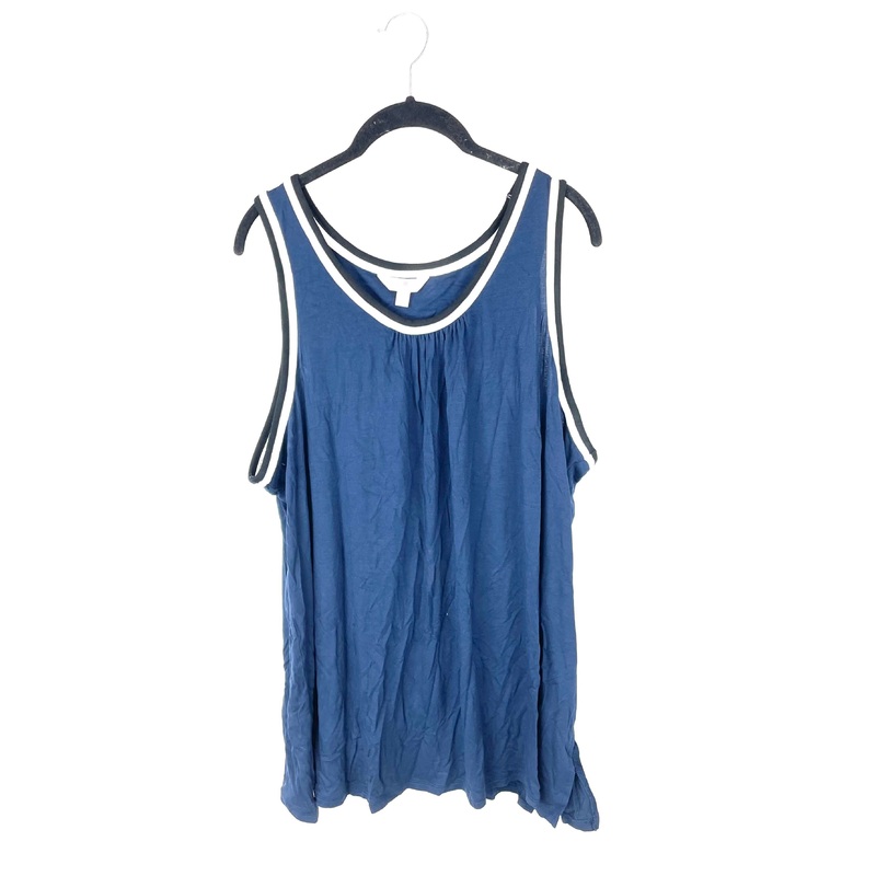 Navy Blue Pajama Top – 2X