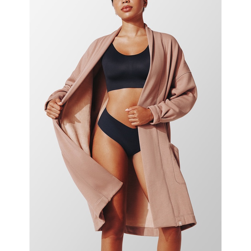 Cuddle Fleece Lounge Duster taupe XS/S