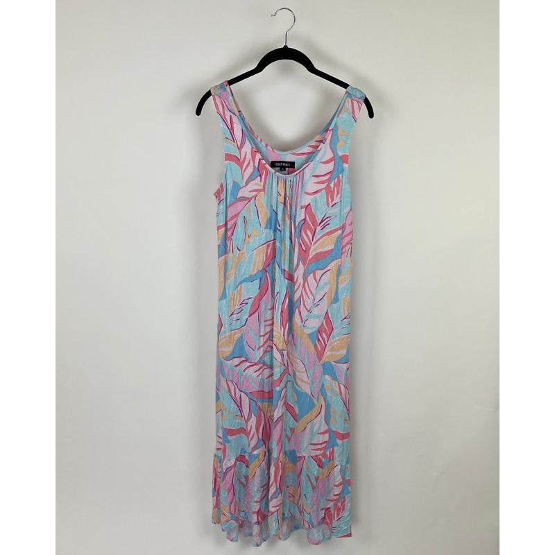 Ellen Tracy Floral Print Lounge Dress – Size 6/8